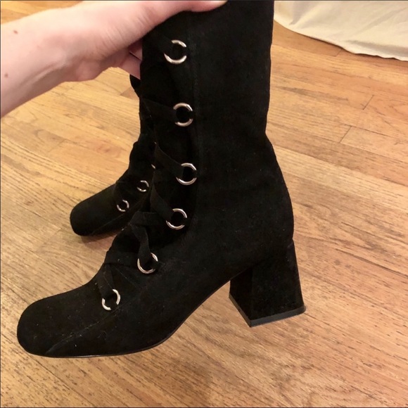 Jeffrey Campbell Francaise Suede mod go go boots - Picture 9 of 10